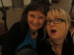 At the airport Pre sleep depravation.