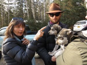 Mary's "loan" puppies.