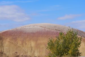 Multi coloured Badlands.