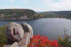 Devil's Lake from the bluff.