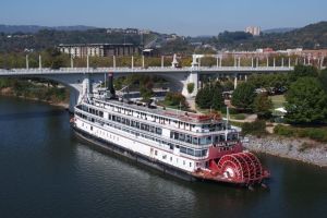 Huge Paddle wheeler. 