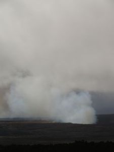 Volcano letting off steam