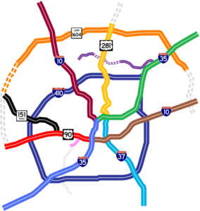 You take the the first exit right, you take the second exit left, you do the Hokey .......