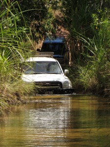 Crossing water to get to more water.