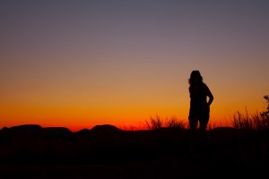 Sunset on the ridge.